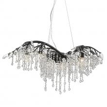  9903-6 BI - Autumn Twilight 6 Light Chandelier in Black Iron